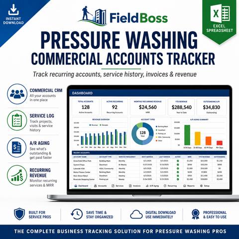 Commercial accounts tracker workbook preview